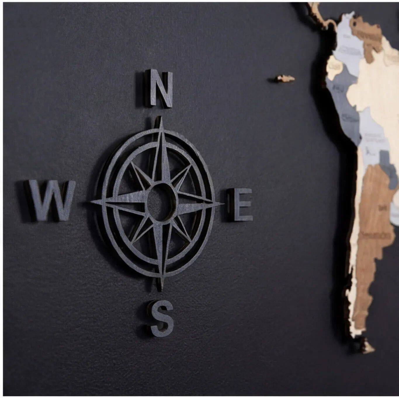 Ocean labels, compass rose, and island details — included at no extra cost