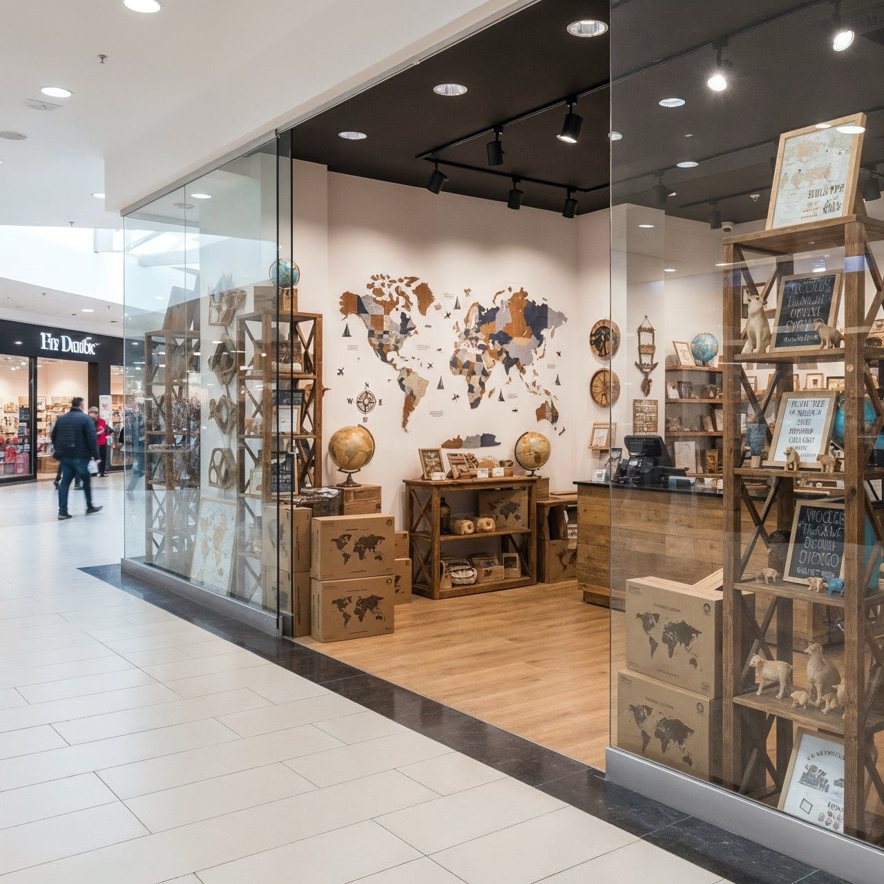 Localized Wooden World Maps for your market
