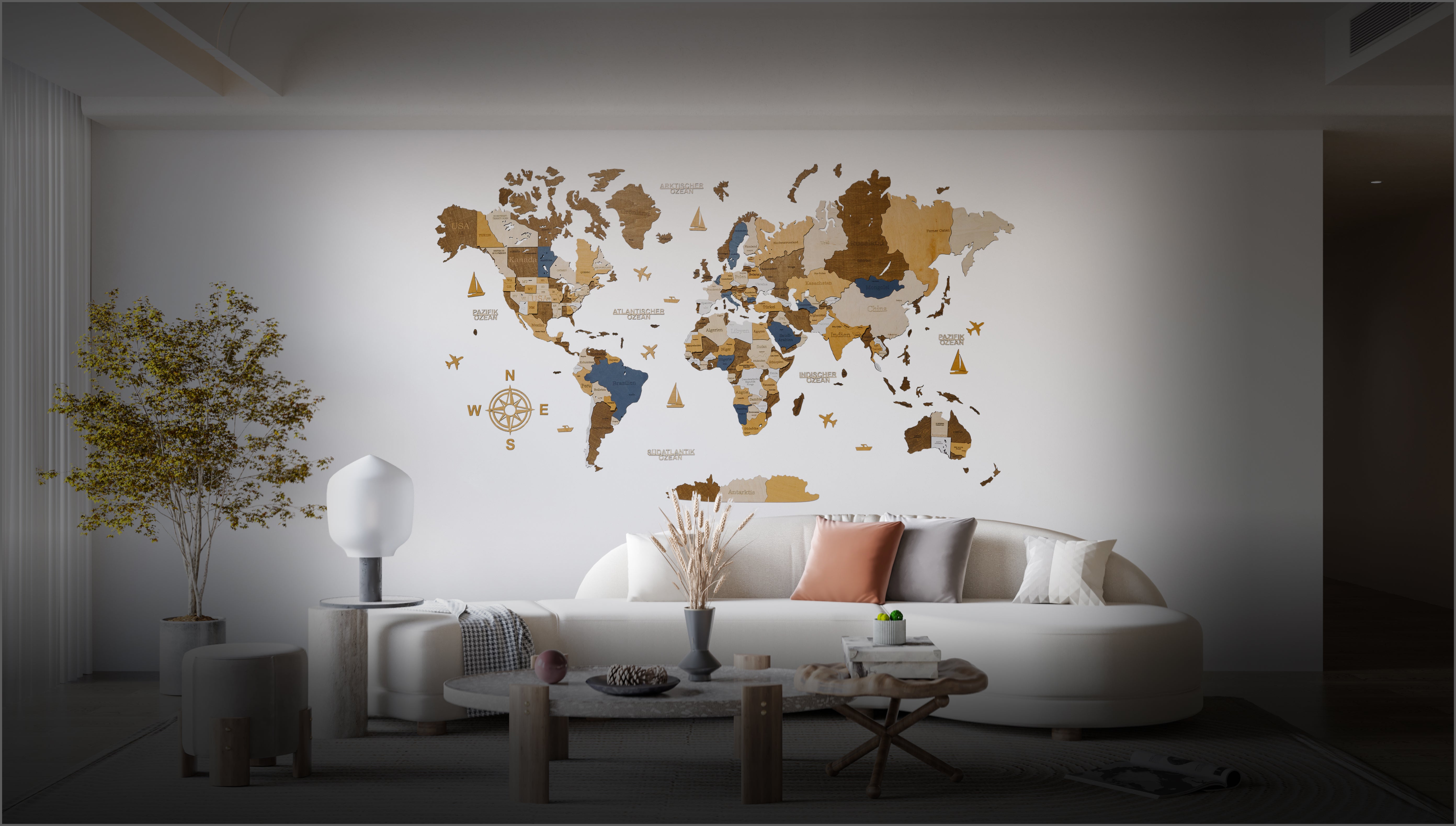 Discover Wooden World Maps — in the Language You Love - WOW WOOD
